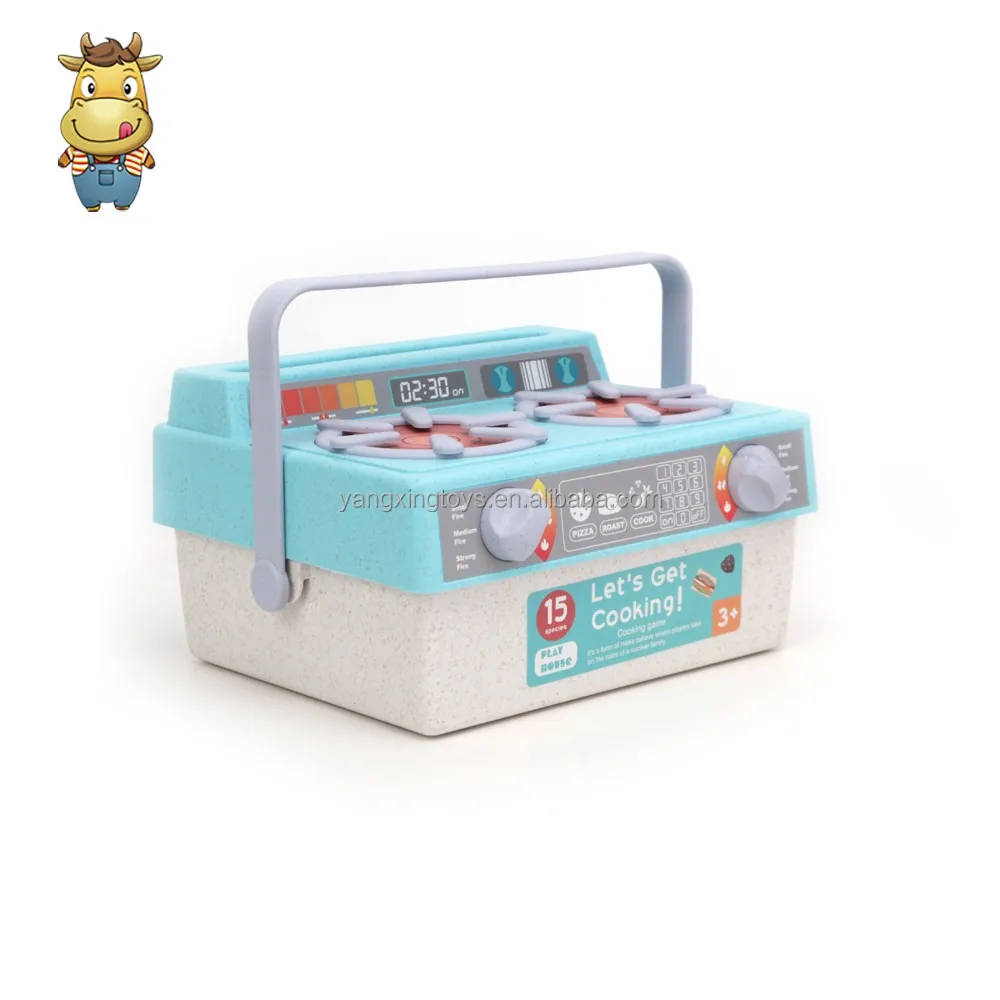 Домашняя кухонная игрушка от производителя газовая плита игрушки для приготовления пищи Экологичная Пшеничная солома детская ролевых игр посуда инструменты