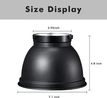 Godox-AD-R6 Bowens Mount Standard Reflector for MS300 AD400Pro AD600B AD600Pro AD600BM MS200 SK400II for Amaran Flash Moonlight detail image