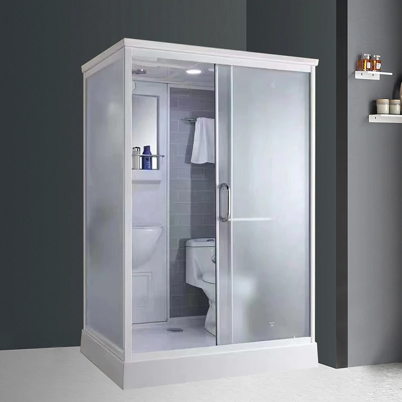 Luxury Style Precast Shower Toilet Combo Prefab Marine Bathroom Unit