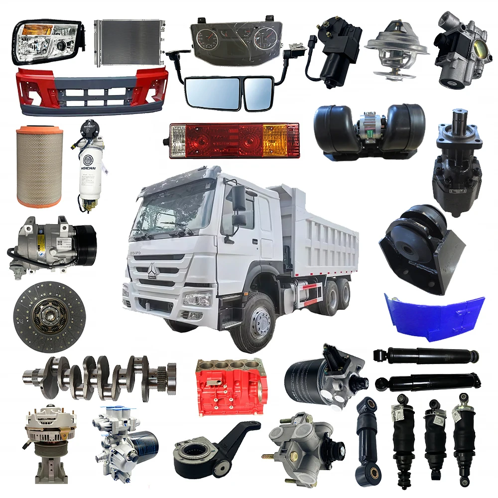 Hot Sale Original Sinotruk HOWO A7 самосвал Shacman M3000 F2000 H3000 X6000 жүк ташуучу бөлүктөрү сатуу үчүн