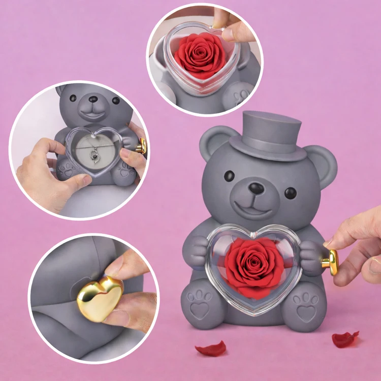 Alibaba.com: YUQI Rotating Rose Box, Eternal Rose Flower with Bear in Gift  Box, ideal for Mother's Day and Valentine's Day gifts : Connect with  suppliers for unique business offerings.