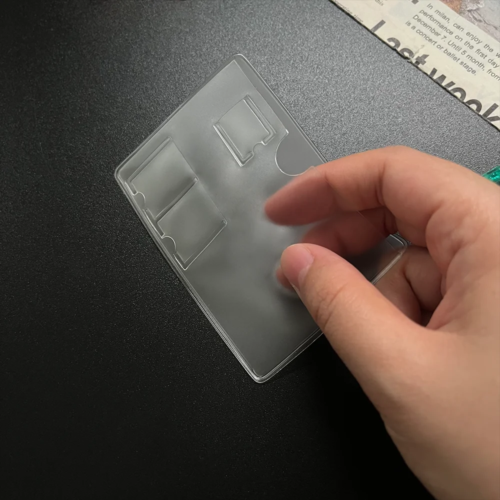 Custom PVC Plastic Sim Card Holder Plastic Business Card Holder