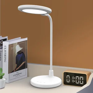 Modern New Multifunction LED Study Lamp 3 Modes Dimmer Light Desktop Lamp with Lighted Make up Mirror Rechargeable Bedside Lamp