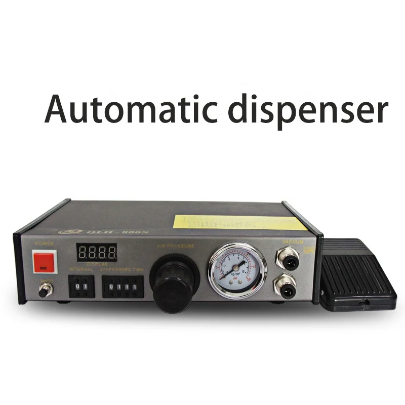 AB Glue Dispenser Manual Pressure Barrel 2 Component Mixing Glue Machine Semi Automatic Glue Filling Dispensing Machine