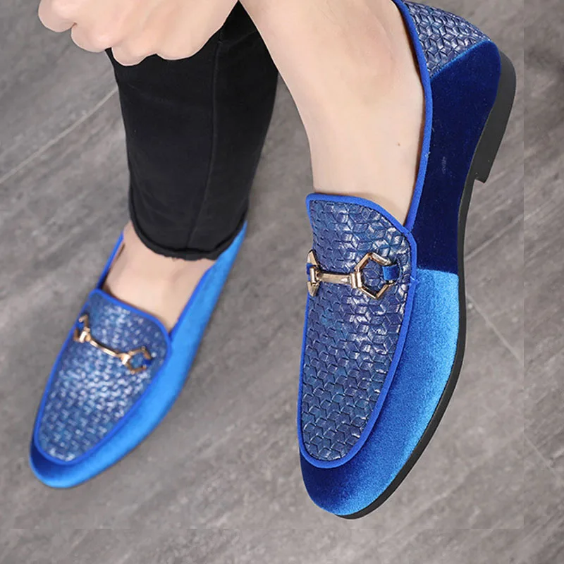 Zapatos De Vestir Para Hombre,Calzado Formal Con Cadena  Superior,Cómodo,Suela Plana,Sin Cordones,Color Azul,Talla 47 48 - Buy  Zapatos De Vestir,Zapatos De Vestir De Los Hombres,Los Hombres Slip On  Product on Alibaba.com
