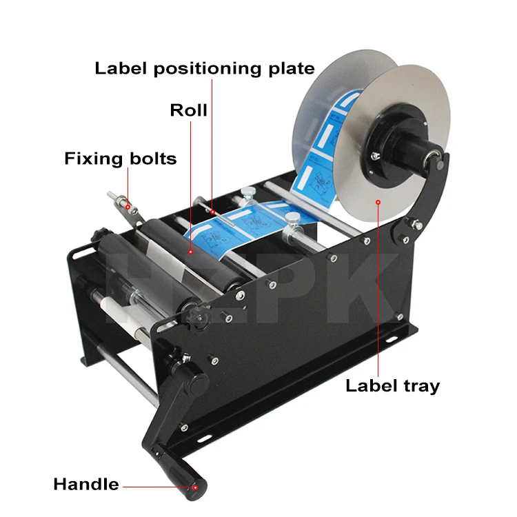 HZPK MT-30 Manual Labeling Machine for Bottles - Semi-Automatic PVC ...