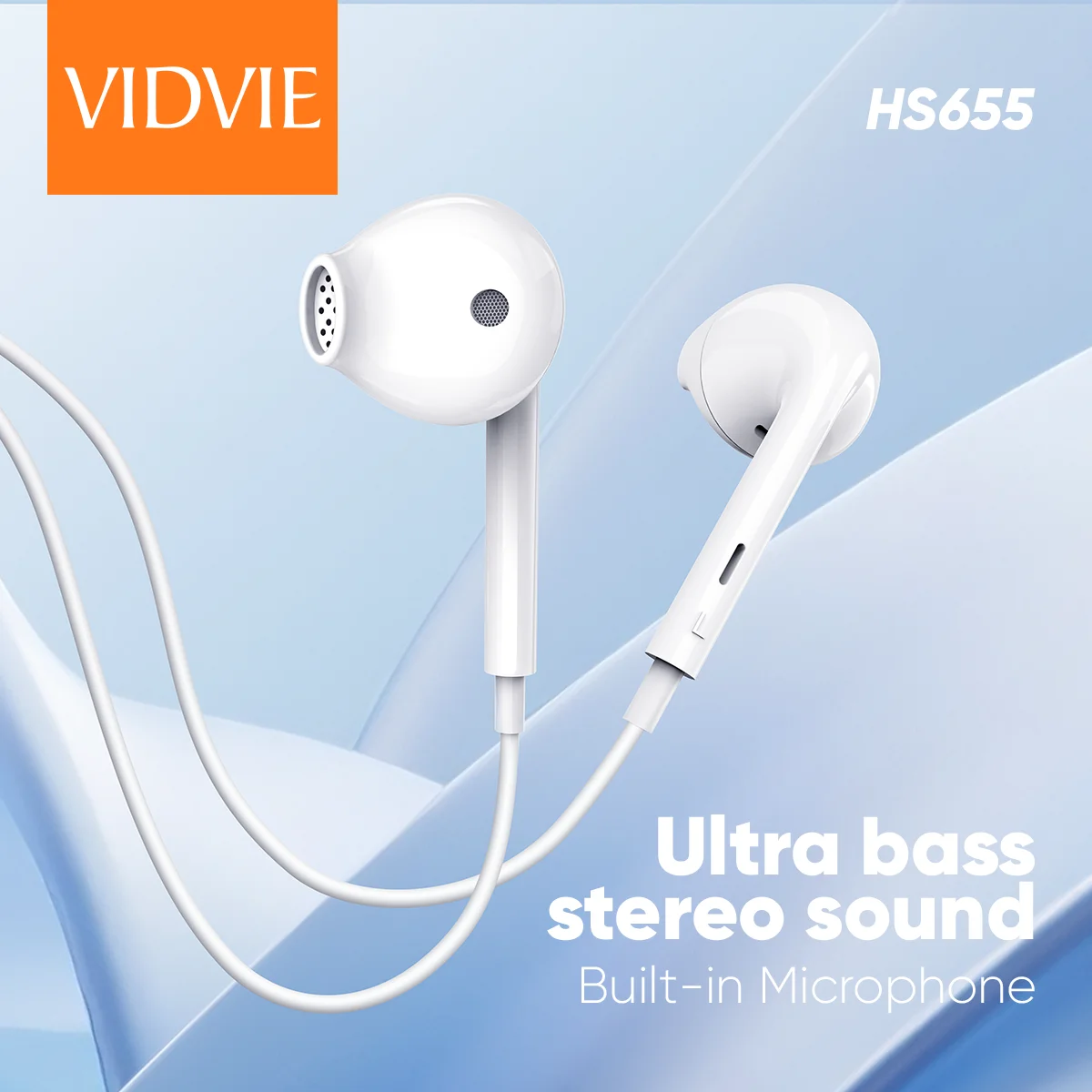 VIDVIE Colorful Nice Jack Handsfree Wired Earphone