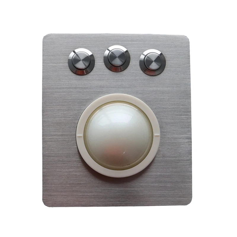 50mm White Small Trackball Mouse Pointing Device for Industrial Application