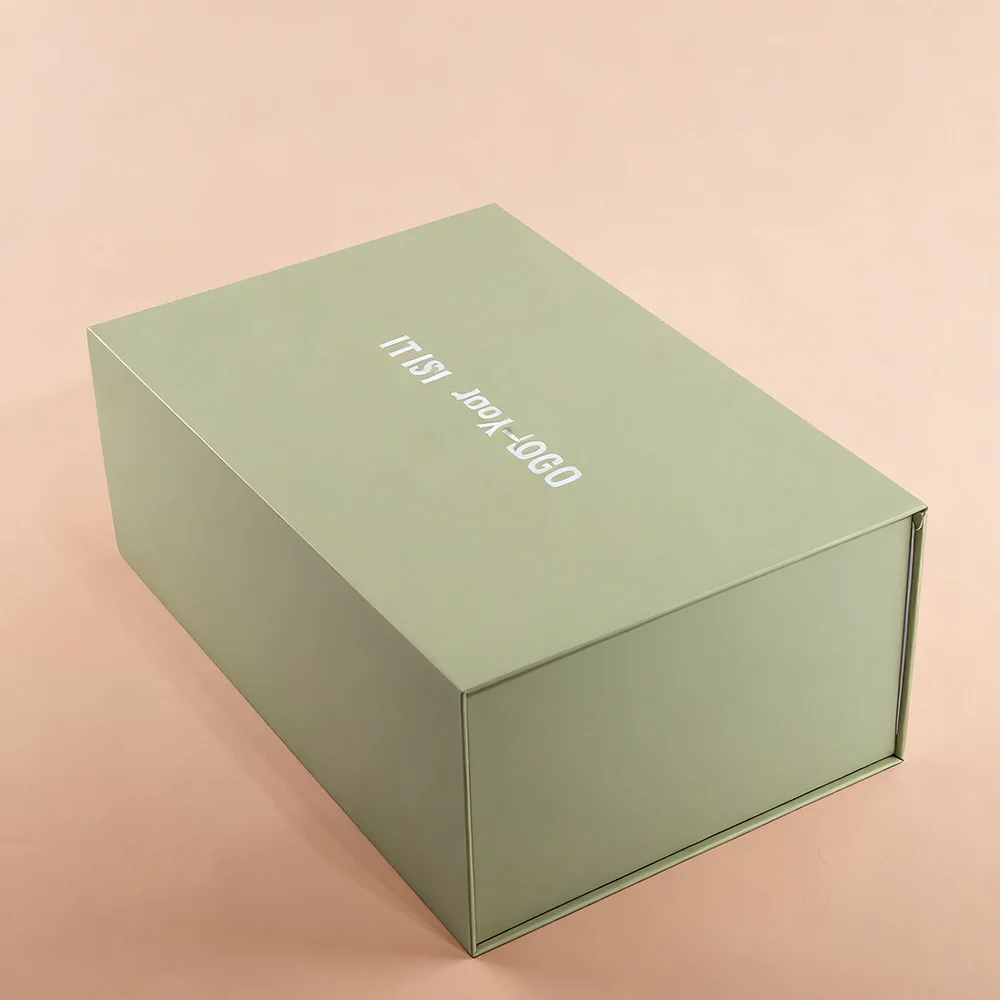 Luxury Socks Gift Box | Custom Magnetic Foldable Case | Recycled Grey Board with Sponge Lining & Carry Handle