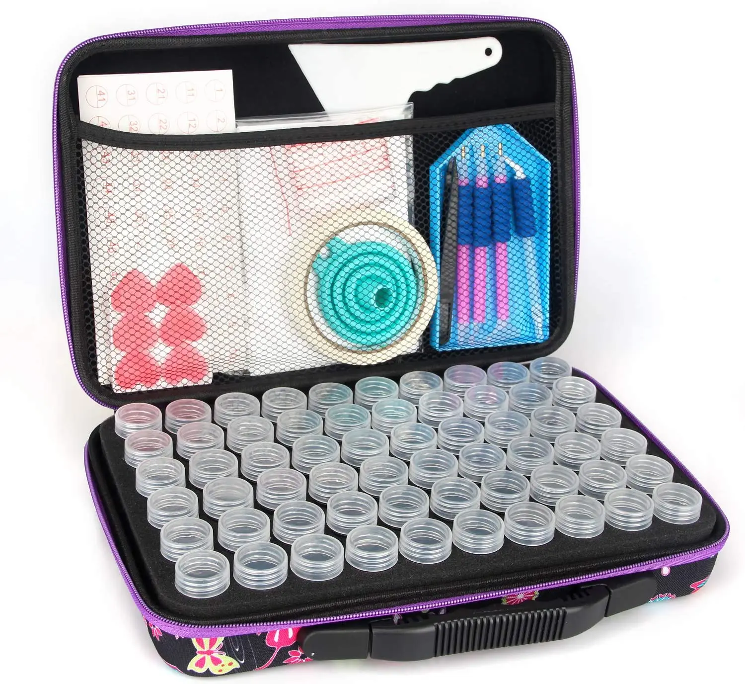 DIY Art Craft Jewelry Beads Rhinestones Organizer Box 5D Diamond Painting  Accessories Tools Storage Containers Case 60 Slot