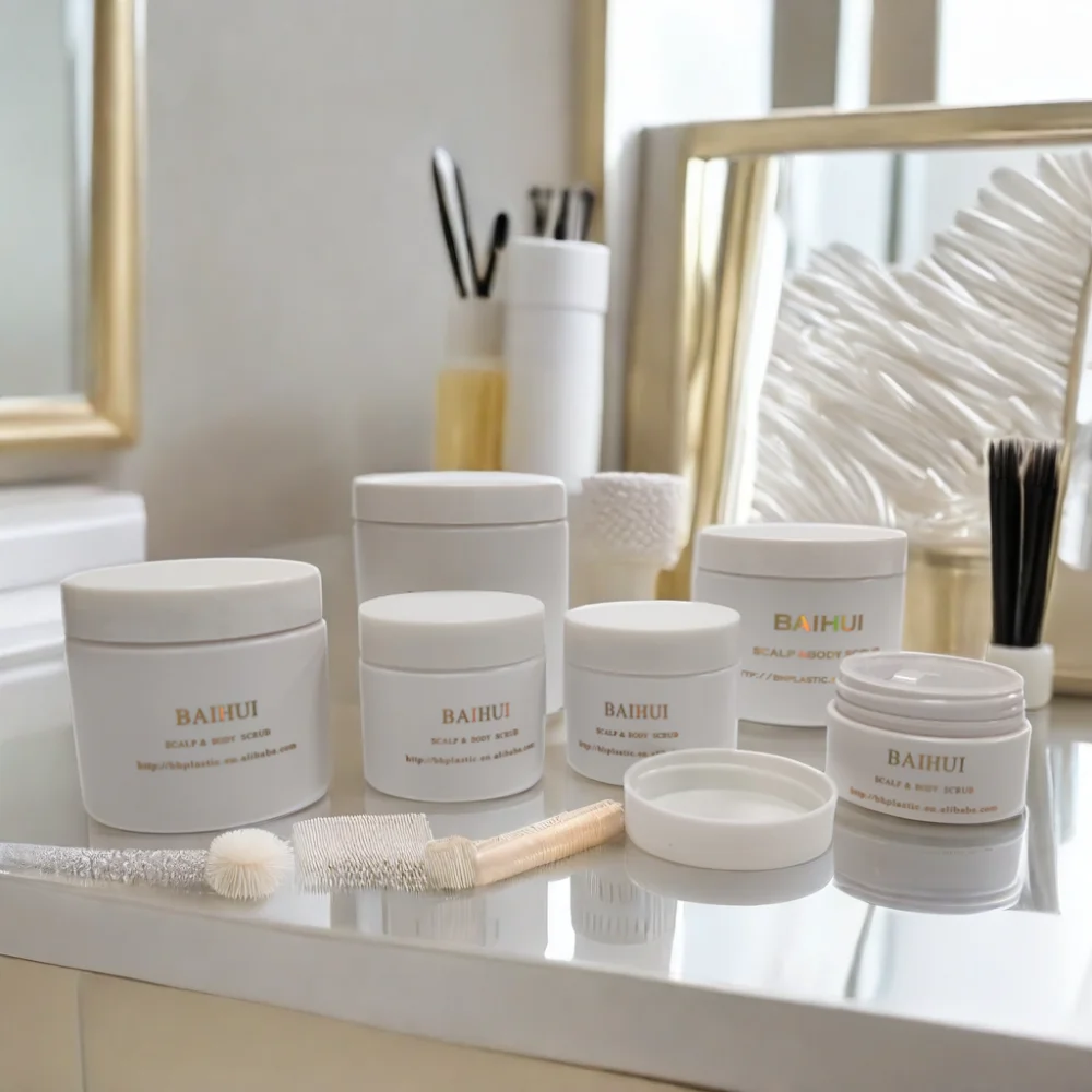 New 15ml to 600ml Matte Empty Skin Care Package Eye and Face Luxury Cream Pet Jar With Screw Cap