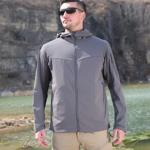 Outdoor Sun Clothes Men's Summer Skin Clothing Light Thin Breathable Beach Waterproof Long Sleeve Skin Clothes