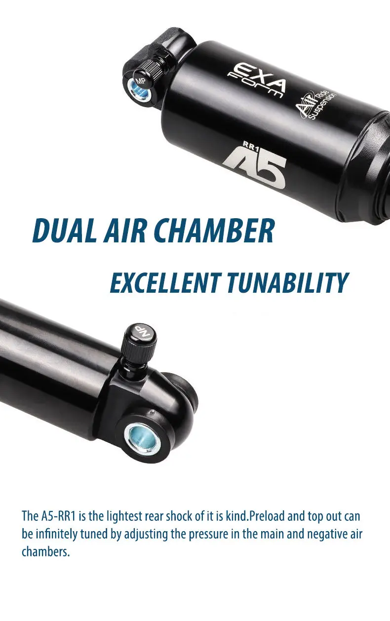 Kind Shock KS A5 Dual Air Rear Shock 125mm/150mm/165mm/190mm