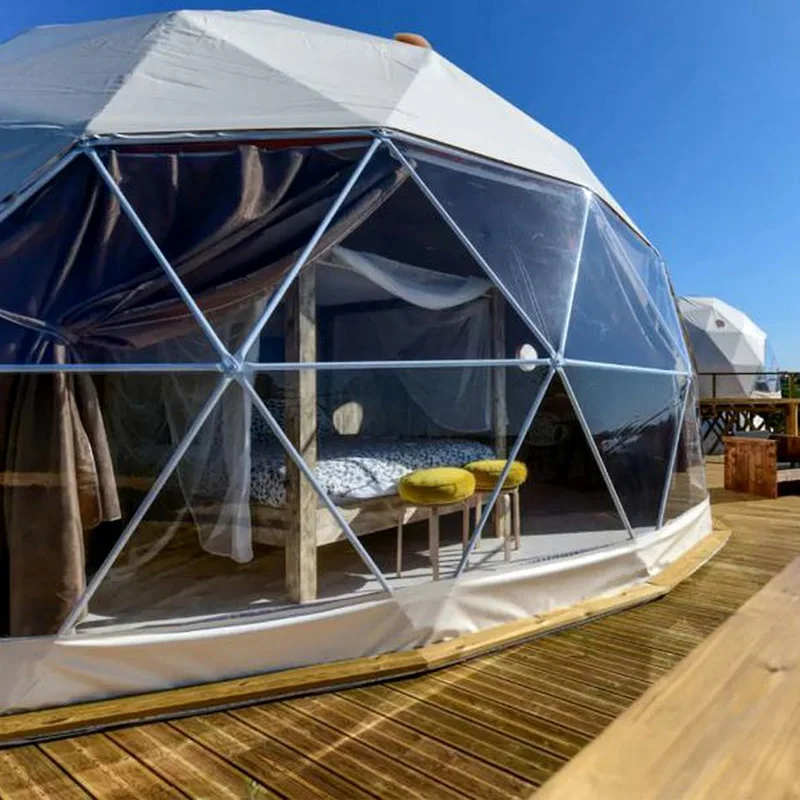 5M Small Pvc Tarpaulin Geodesic Dome House for Sale