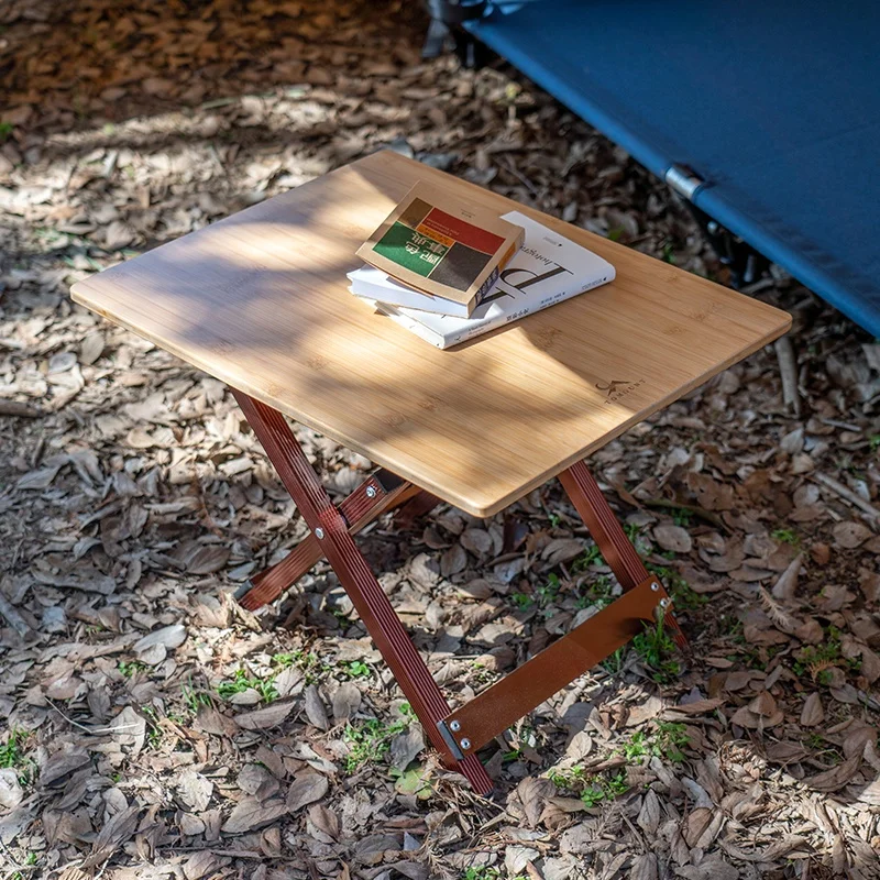 TOMOUNT портативные легкие складные столы из нержавеющей стали для использования на открытом воздухе кемпинга и пикника легко носить с собой натурального