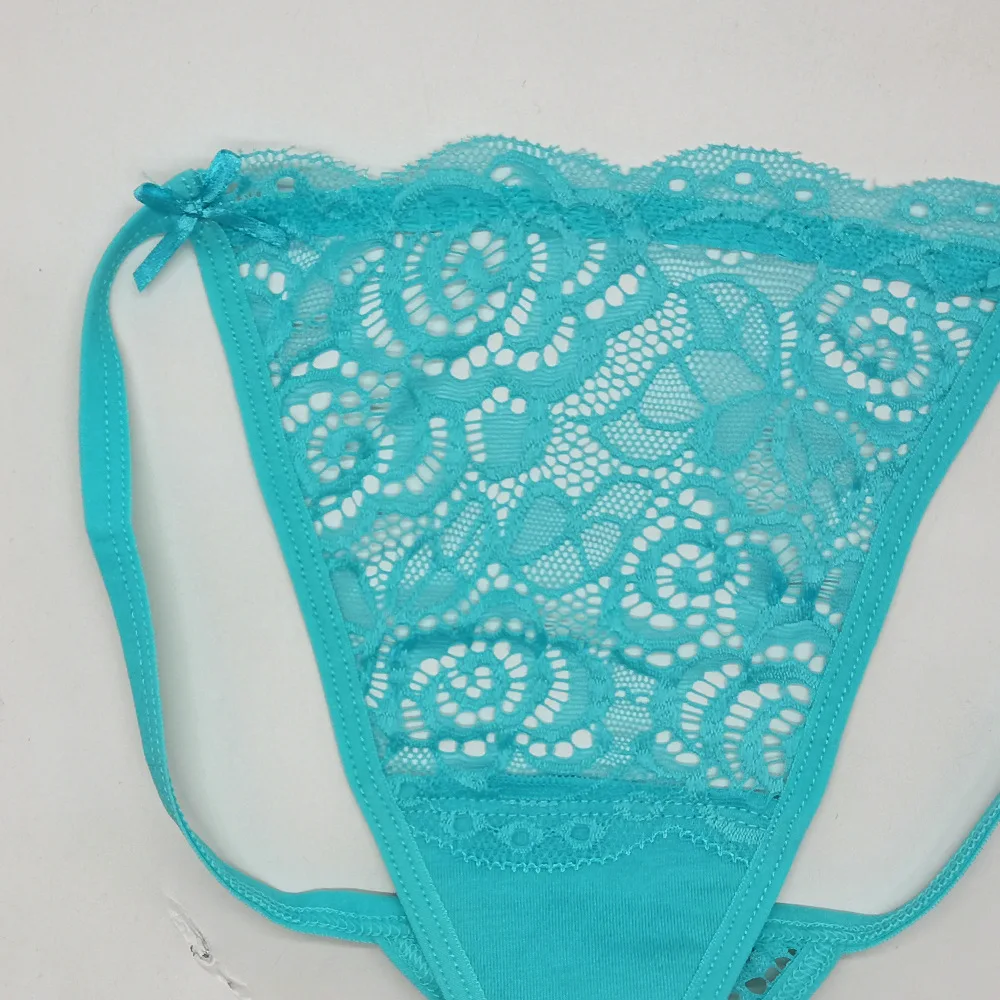 Customization Cheap Women's Underwear Sexy Lace Tpants Lowwaisted