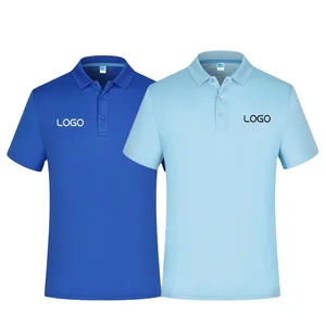 Fashion High Quality Polyester Cotton Custom Logo Solid Polo Shirts for Men Short Sleeve Golf Embroidered Casual Unisex T Shirt