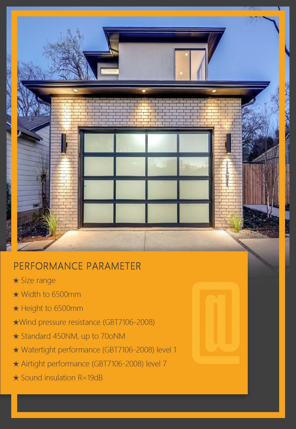 Cheap Aluminium Black Door Sectional Price Aluminum Glass Garage Doors