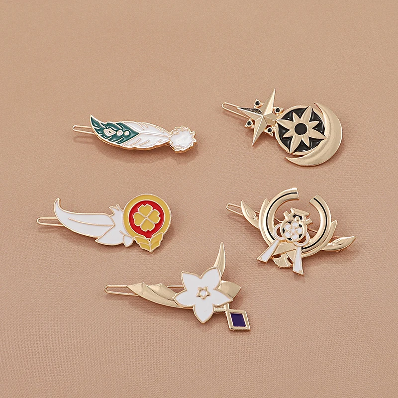 Корейские заколки в форме рыбьего хвоста значок глаза Бога женская заколка для волос из сплава