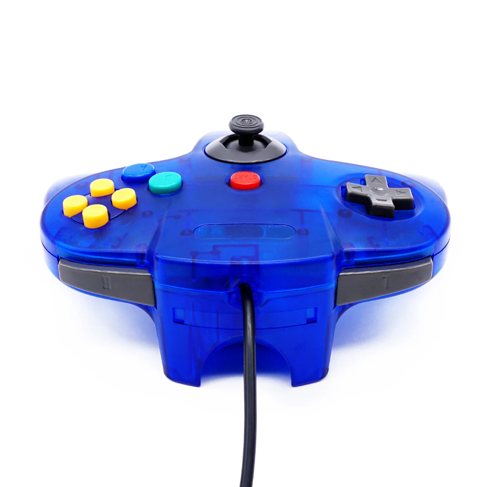 2 Manettes De Jeu QUMOX Pour Nintendo N64 - Couleur Bleue