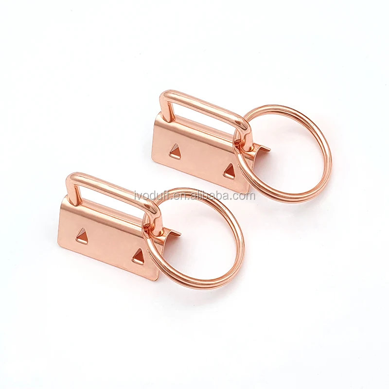 25mm Key Fob Hardware Keychain Split Ring Webbing End Clip