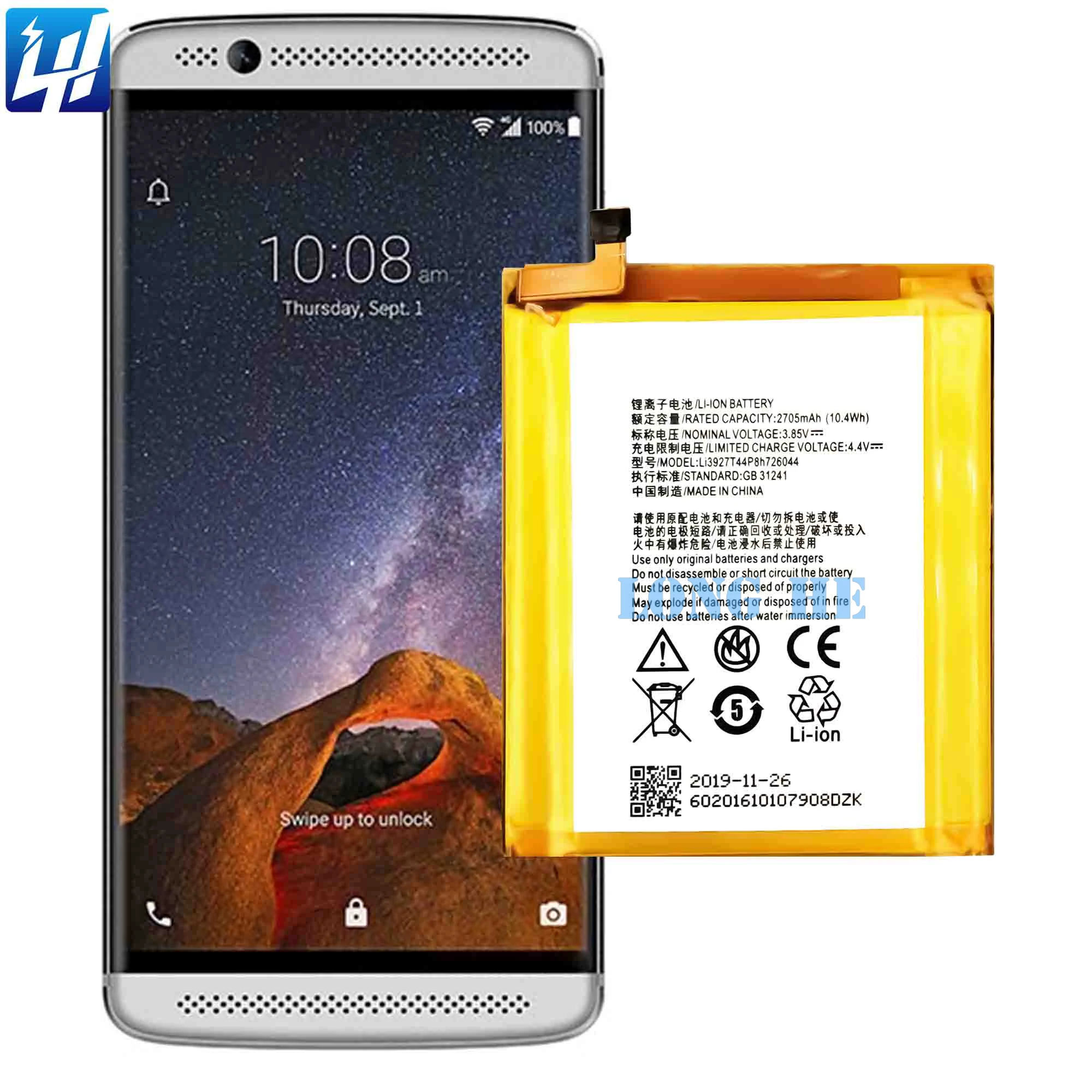 Li3927t44p8h726044 Battery - High Quality for ZTE Axon 7 Mini