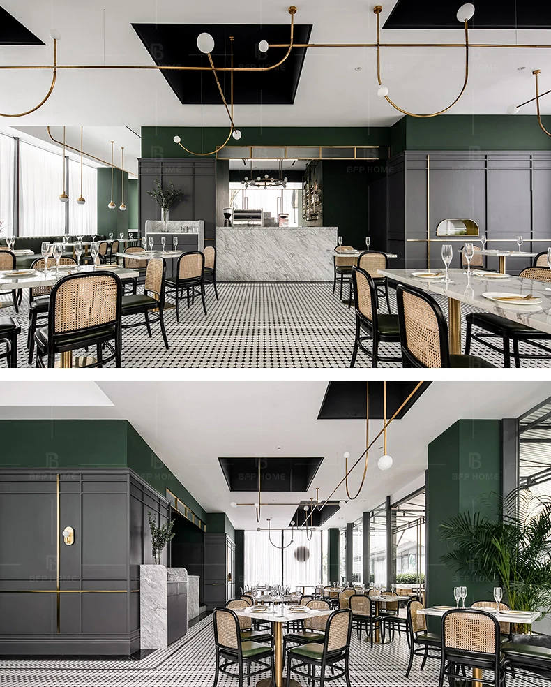 Bfp Customize Design Restaurant Furniture Commercial Use Wooden Dining