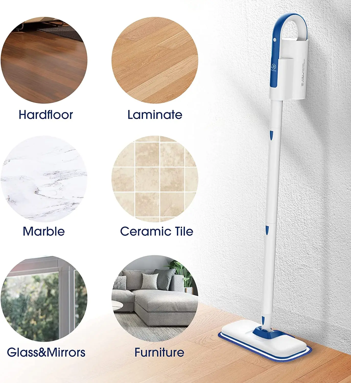 Support Sample Factory Price Electric Handheld Home-use Cleaner Steam Mop  Household Steam Cleaner Multi Function Cleaner