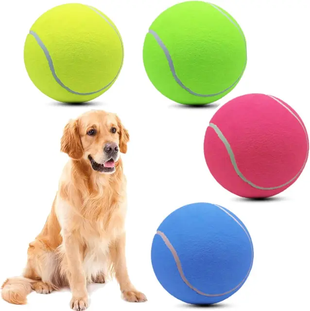 9.5" Oversize Giant Tennis Bal Dog Tennis Ball Large Pet Chew Toy for Outdoor/Indoor Sports Dog Ball Gift