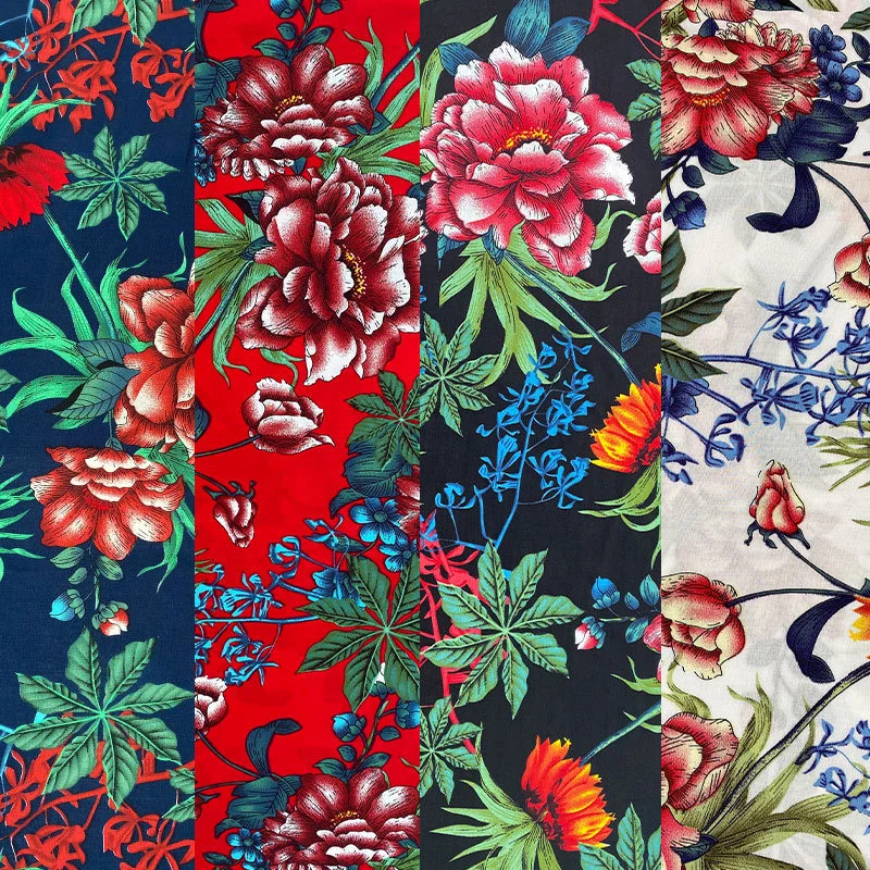 Somali Challis принт 30S 100 вискоза 100% прячется простой Гавайский Племенной цветок тканая легкая Поплиновая хлопковая эластичная ткань