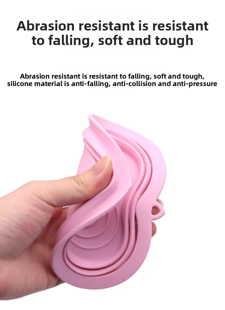 Portable Outdoor Dog Food and Water Bowl Food Grade Silicone Folding Pet Bowl Easy Feed Dog Bowl Pet Supplies factory