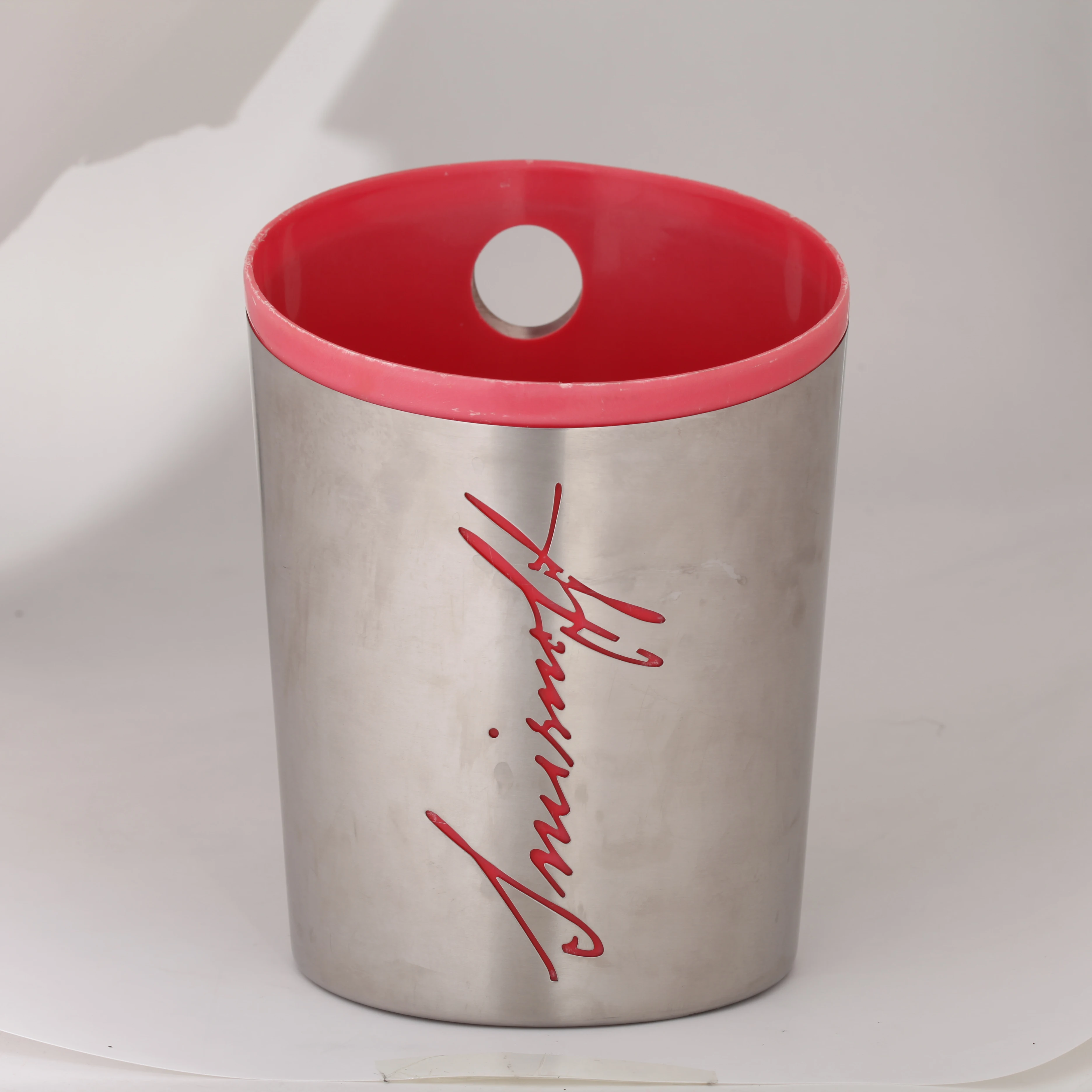 wholesale double wall stainless steel ice bucket champagne metal