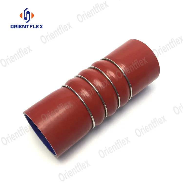 Automods 2.25" Red Silicone Hump Hose Connector For Turbo/Intercooler – Shh-32002