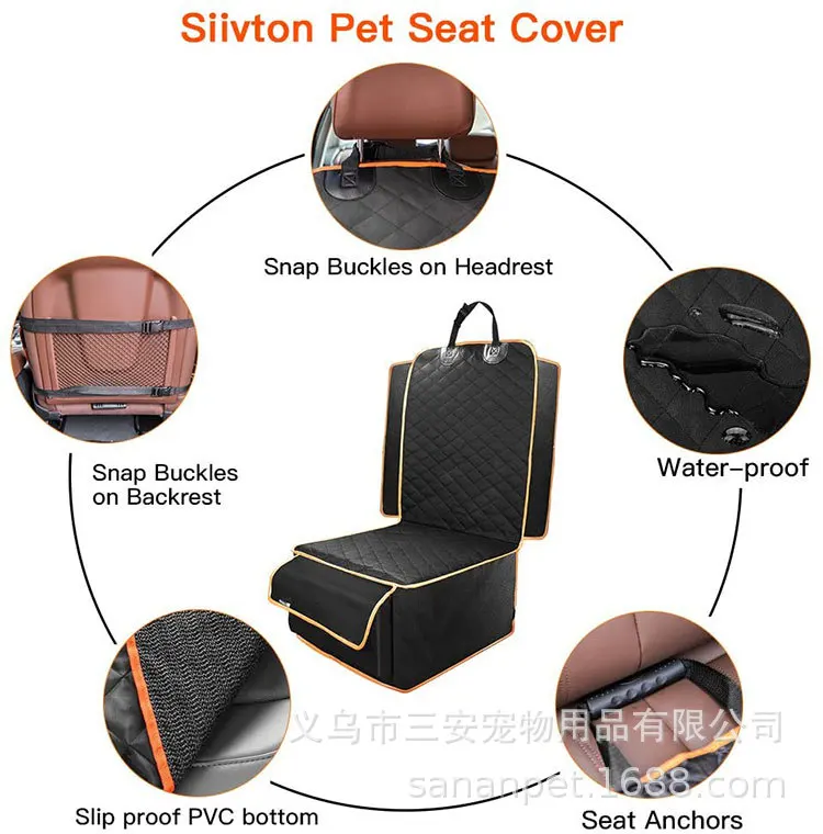 2023 Sanan Waterproof Scratchproof Front Seat Protector With Elastic Bottom for Cars