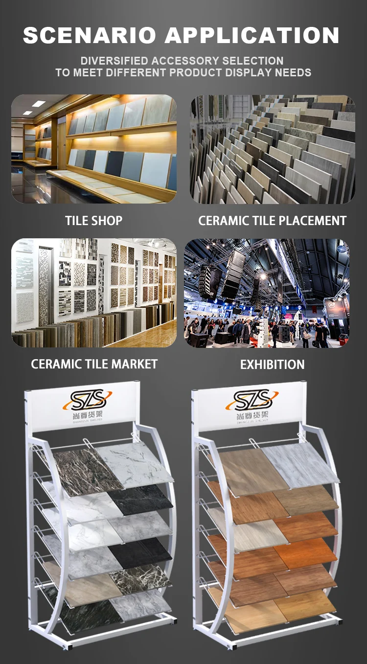 Metal Material Ceramic Tile Display Rack, Metal Wire Ceramic Tile ...