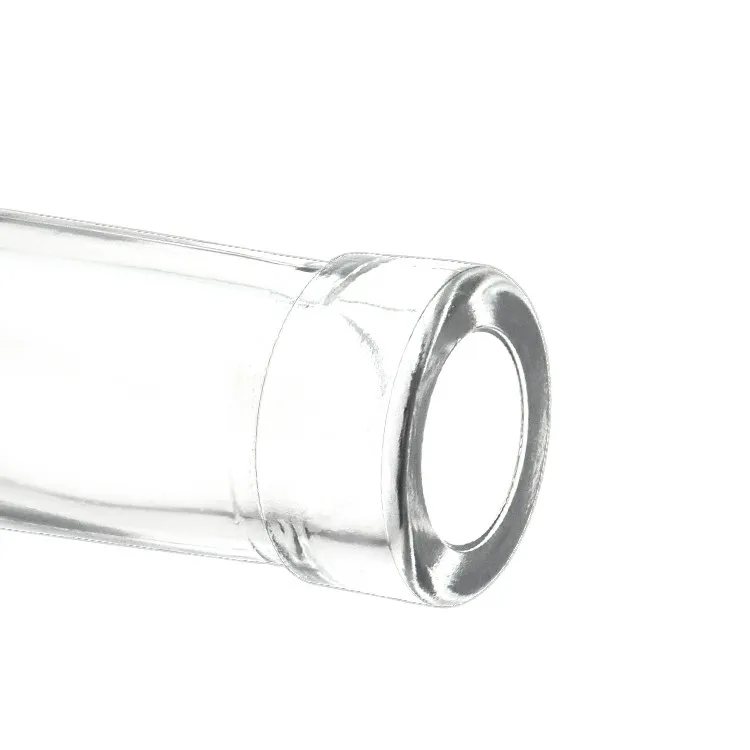 Free Sample Small 200ml 10cl 20cl 50cl 75cl Empty Spirit Liquor Clear Glass Wine Bottles for Alcohol Drinks With Cork Stopper