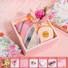 Silk scarf+makeup mirror gift box