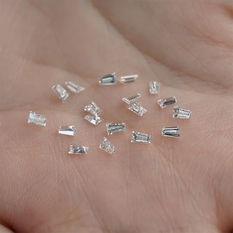 Starsgem Lab Grown Loose Diamond DEF Color VS Melee baguette Tapered Lab Diamond for Jewelry Side Stone