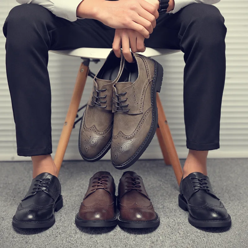 Fashion British Leather Business Shoes 