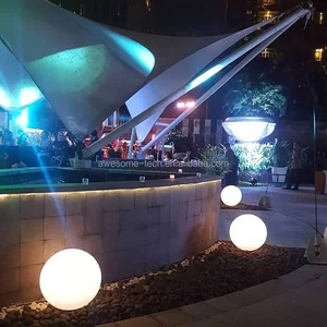 LED Interior Round Light for Garden Landscape Decorative Solar Lamp with IP66 Battery Power Supply