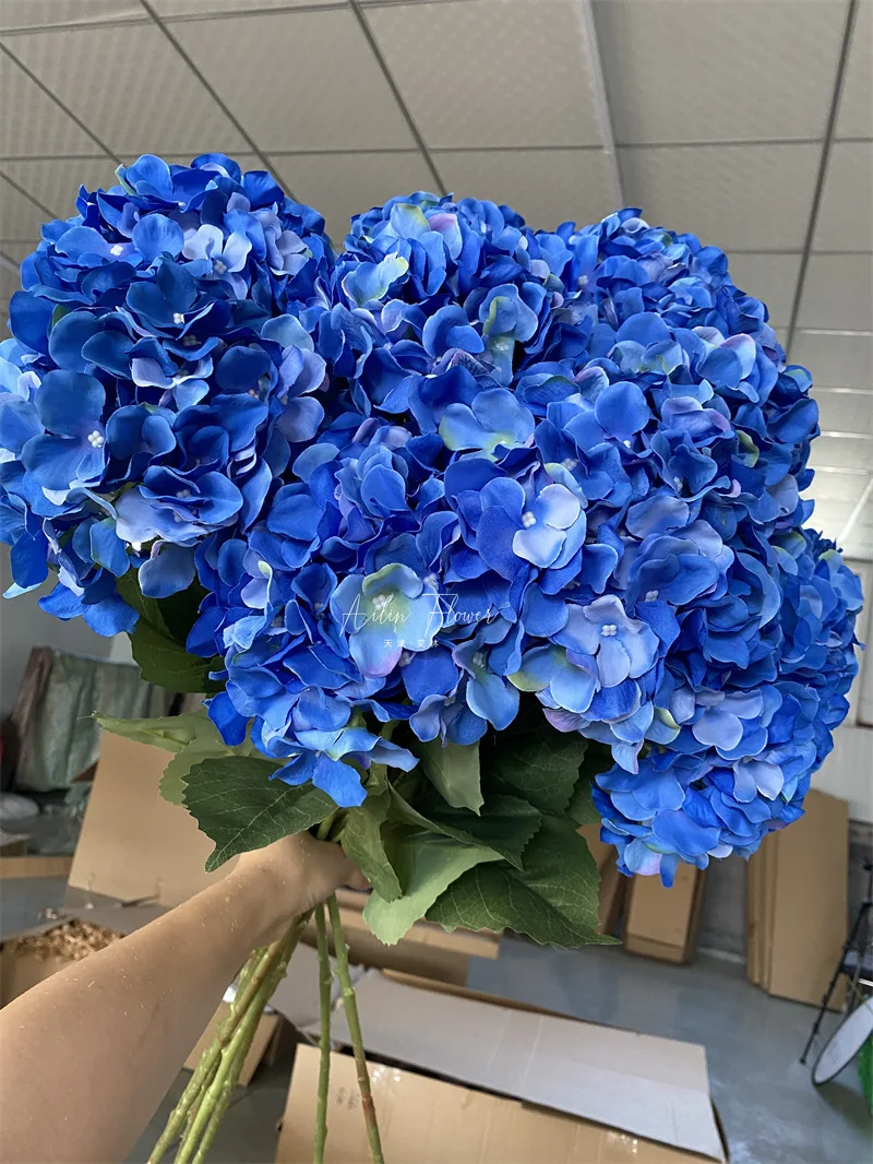 A548 Wedding Navy Blue Artificial Flowers Royal Blue Centerpieces