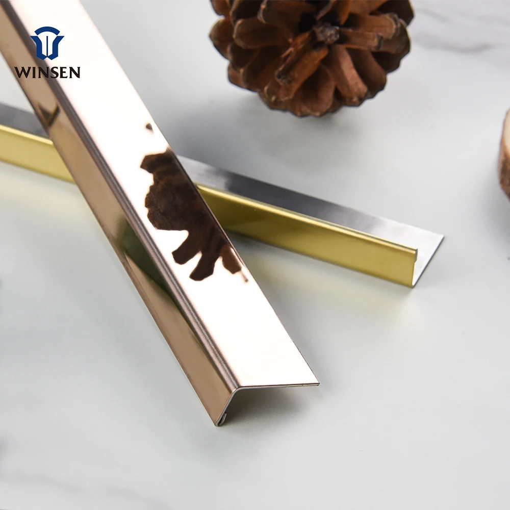 Ceramic Edge Protector Angle Metal Strips Transition Profile Aluminum L Shaped Silver Tile Trim
