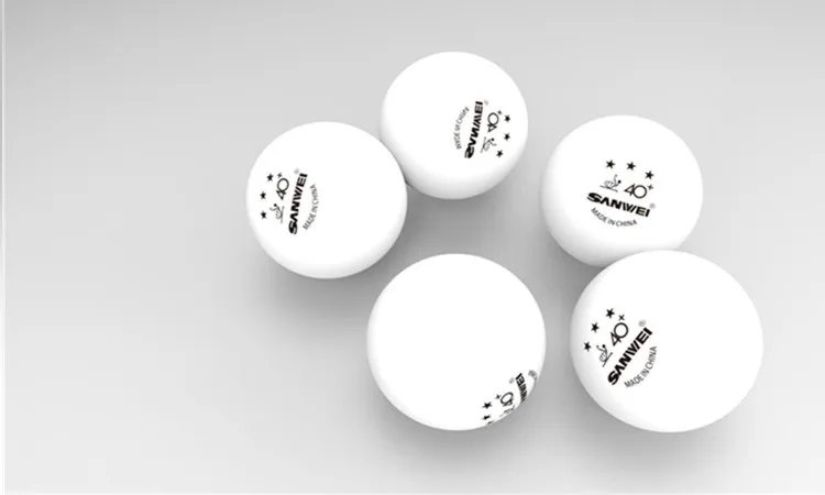 Горячая Распродажа мяч для настольного тенниса Sanwei ITTF D40 с 3 звездами + бесшовный