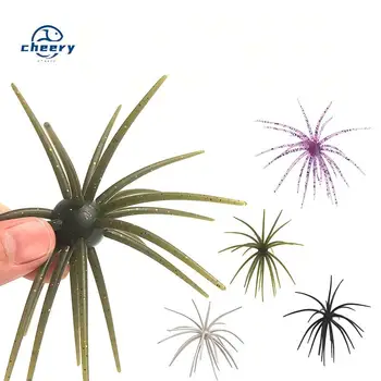 CHEERY Floating Bionic Crankbait Lifelike Sea Urchin-Shaped Soft Lure Black-Pit Wild-Water Mandarin Fish Bait Cross-Border – Soft Lure – view 2