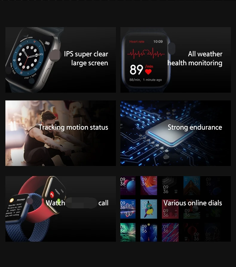 Dropshipping T500 Plus Seri 6 Smartwatch T500 Plus 2021 Smart Watch Heart Rate Blood Pressure Monitor T500 Plus Smartwatch