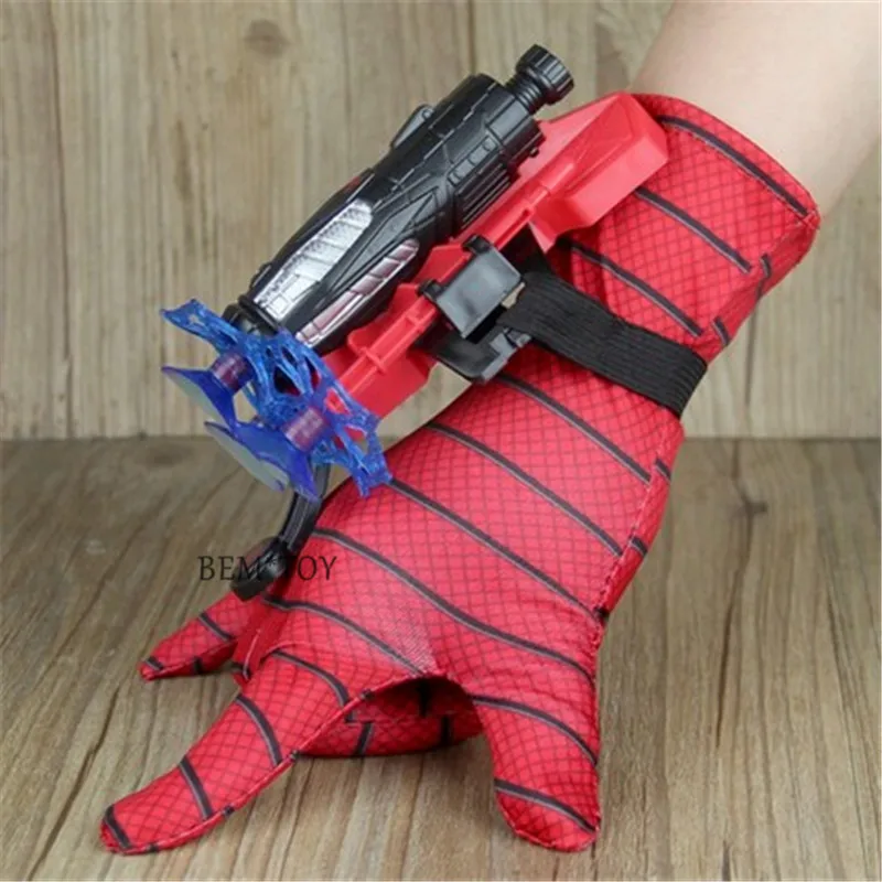 Spider Man Spielzeug Plastik Cosplay Spiderman Handschuh Launcher Set mit OriXUI 