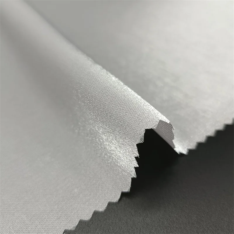 Hot Selling Satin Organza Fabric Shiny Bright 100% Polyester Liquid ...