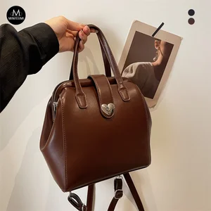 Minissimi Trendy Low MOQ Custom Pu Simple Portable Casual Sacs Pour Femme Vintage Fashion Bag Designer Ladies Purse Handbags