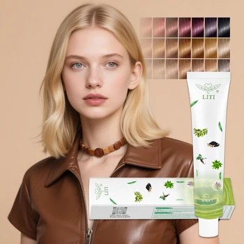 Recent HotSelling Style Hair Dye Cream Customizable  Healthy Moisturizing Ammonia Free Hair Dye  for Salon Professionals