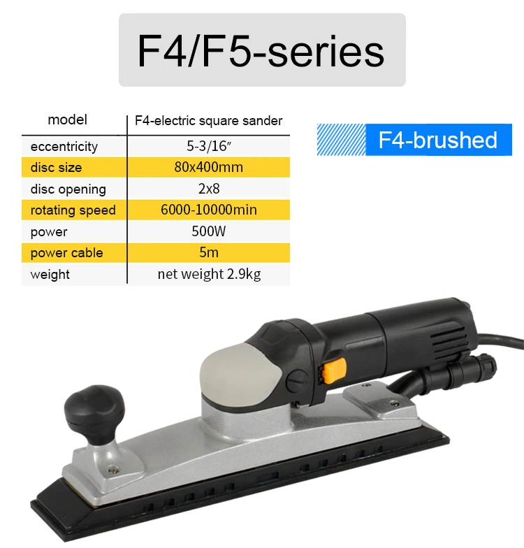 6 Inch Vacuumless Air Orbital Sander Brushless Electric Random Orbital